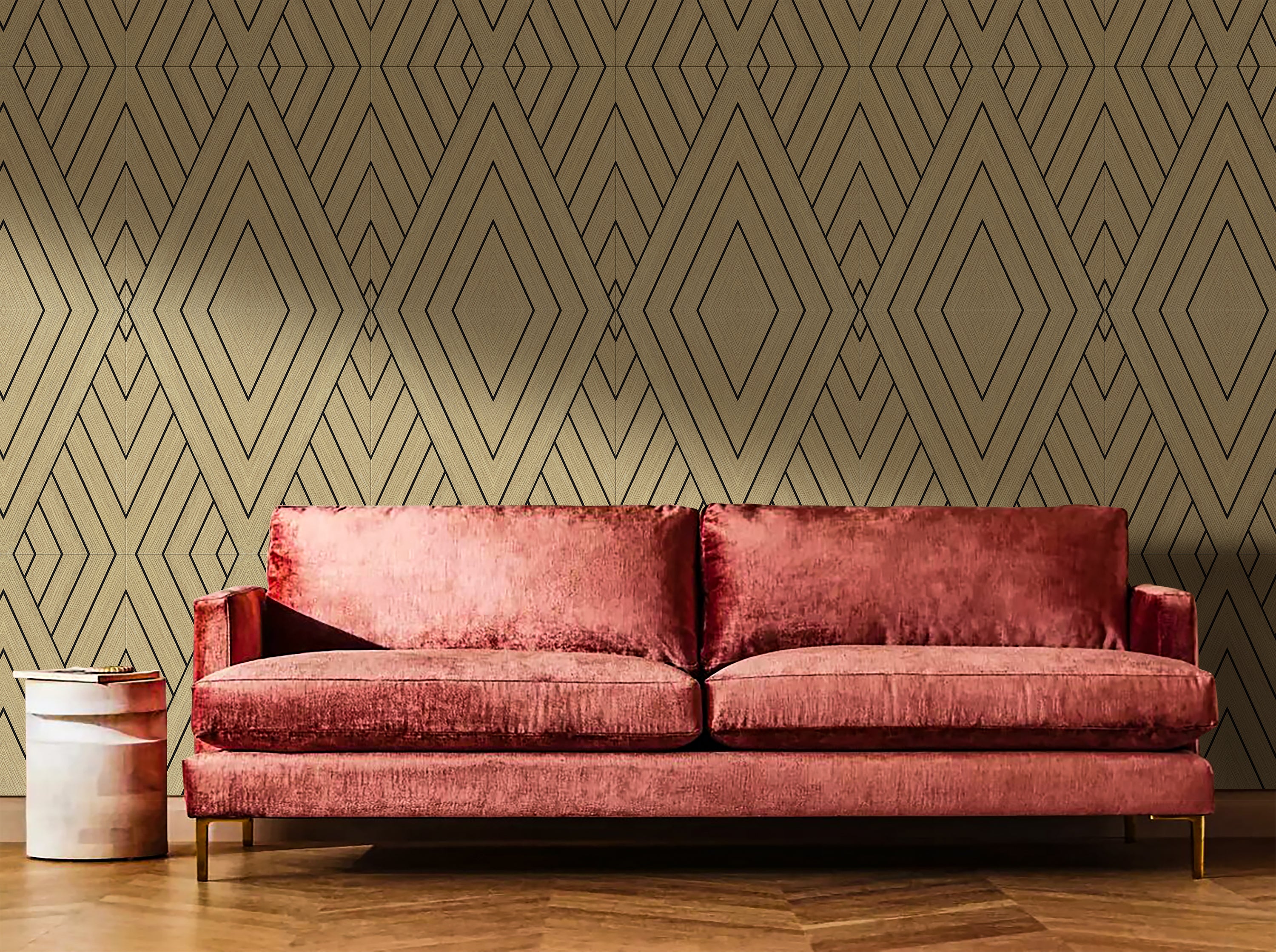 Akustikpaneele 3D Diamond Light Oak 120x60 cm