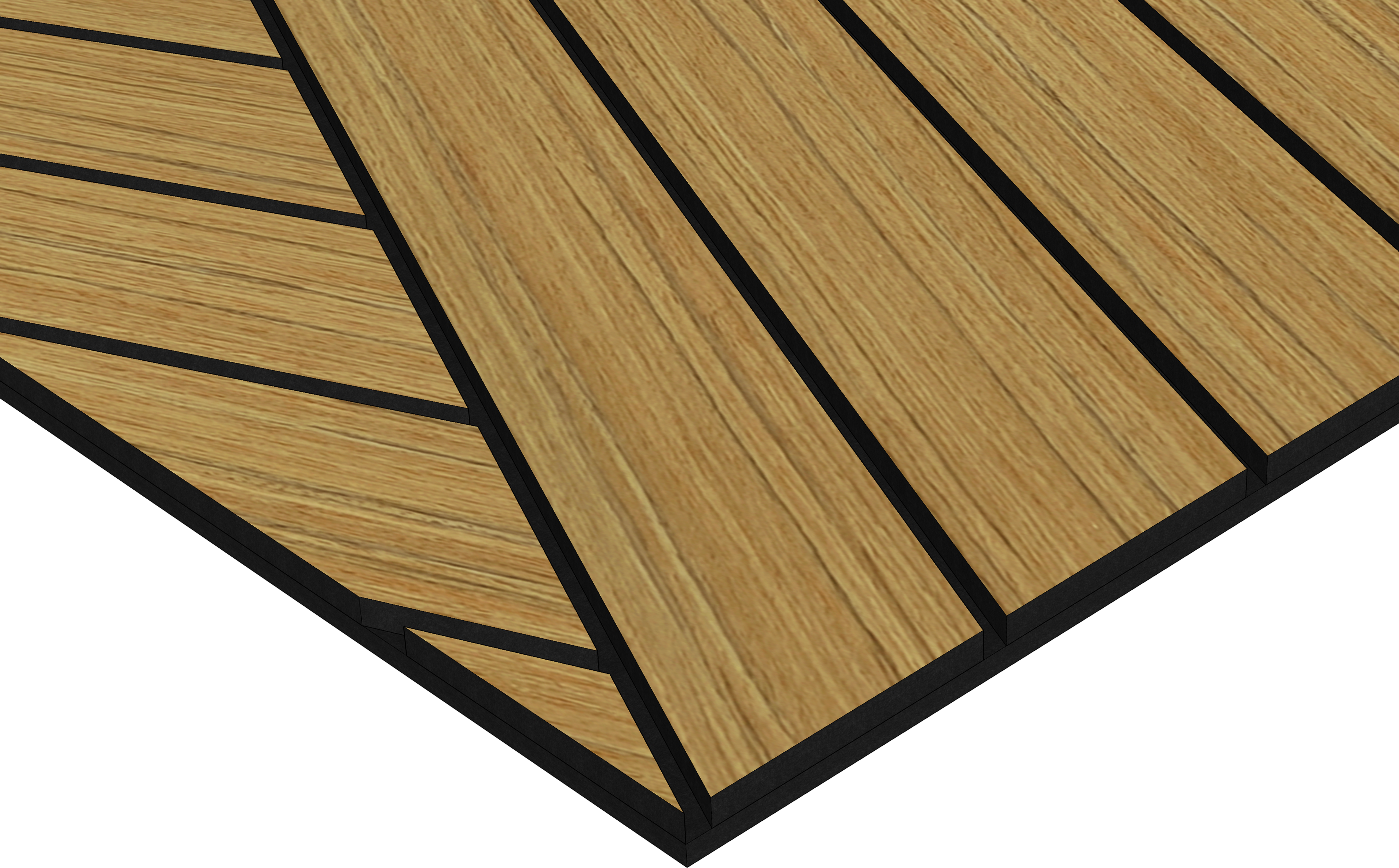 Akustikpaneele 3D Diamond Teak 120x60 cm