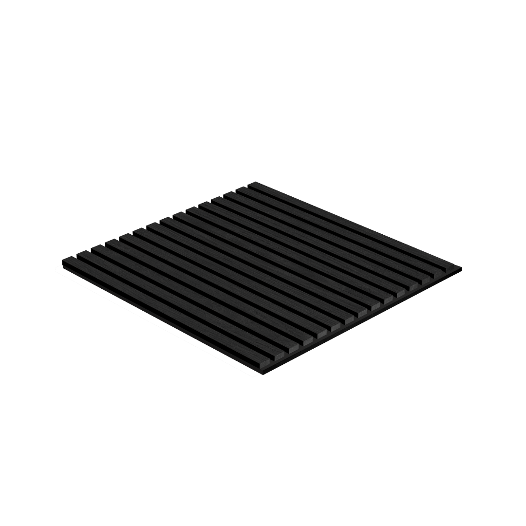 Akustikpaneele Holz Eiche schwarz 60x60 cm