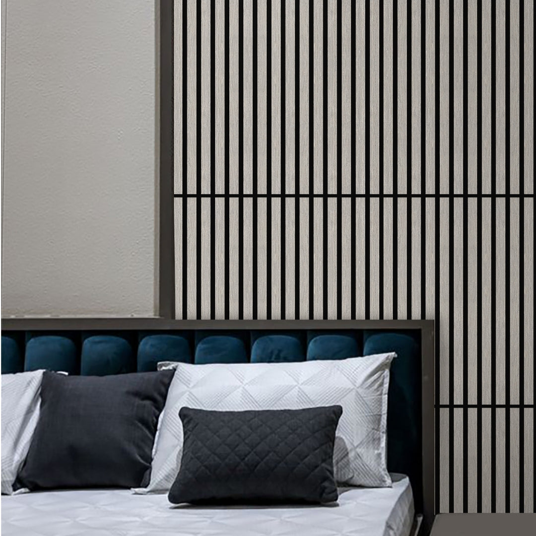 Akustikpaneele Holz Eiche grau 60x60 cm