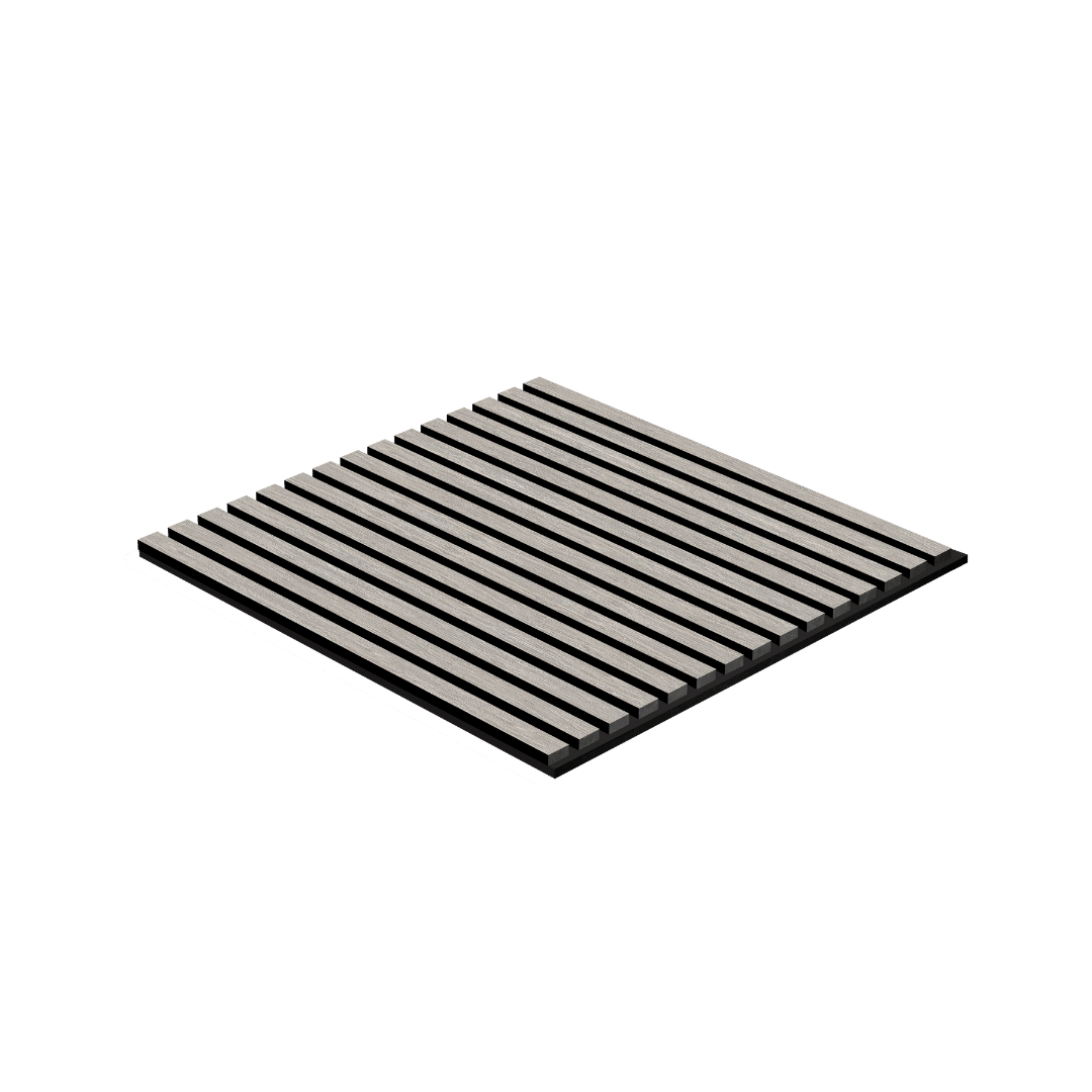 Akustikpaneele Holz Eiche grau 60x60 cm