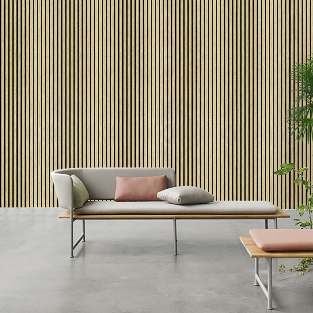 Akustikpaneele Holz Eiche hell 240x60 cm