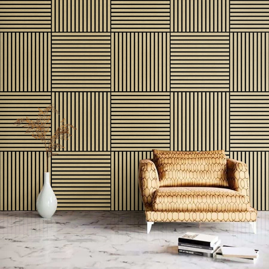 Akustikpaneele Holz Eiche hell 60x60 cm