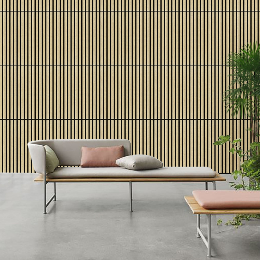 Akustikpaneele Holz Eiche hell 60x60 cm