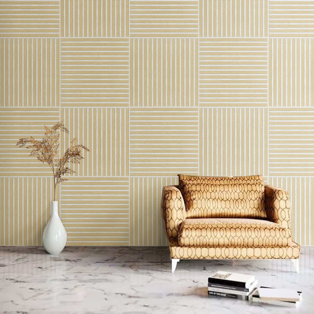 Akustikpaneele Holz Eiche hell graues Vlies 60x60 cm