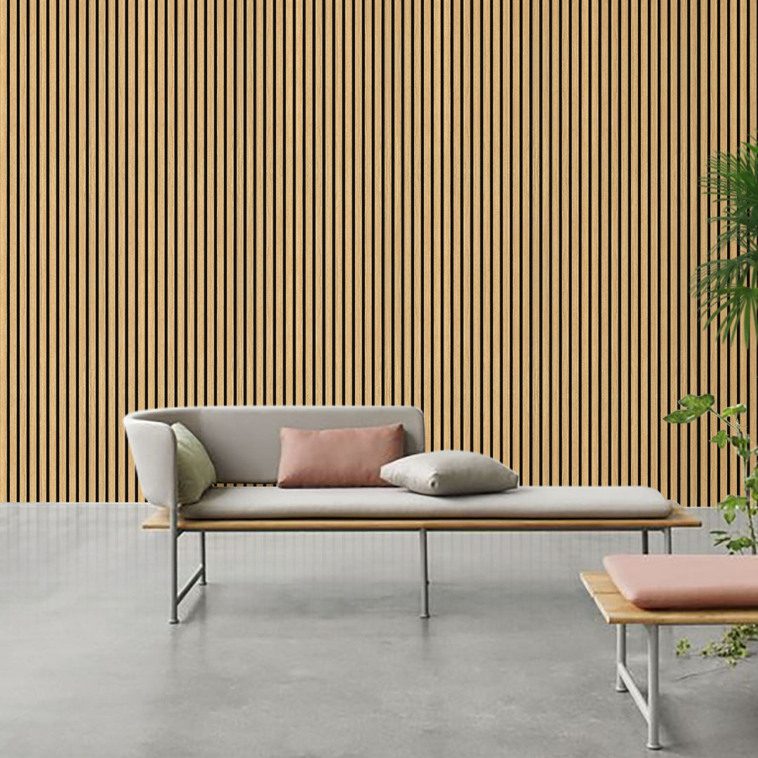 Akustikpaneele Holz Eiche geölt 240x60 cm
