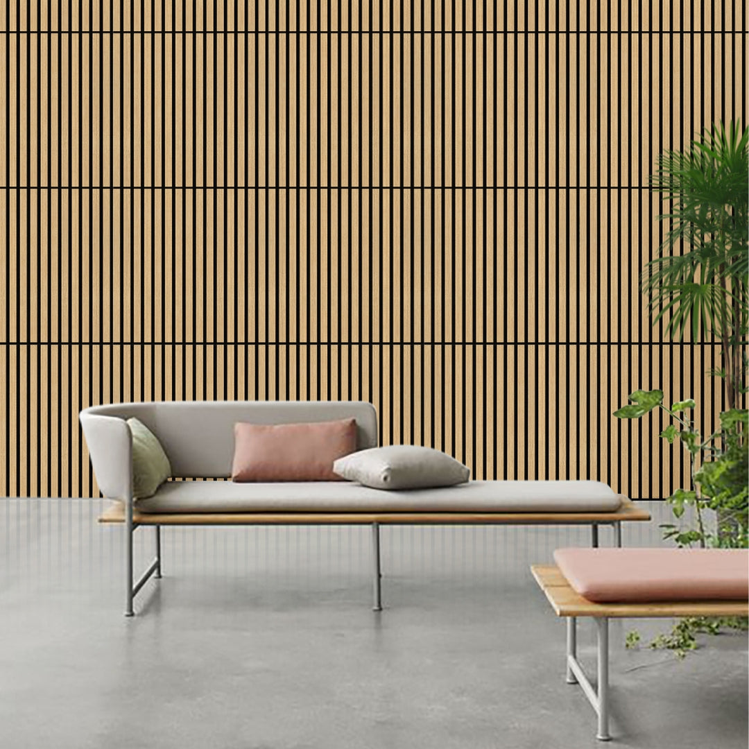 Akustikpaneele Holz Eiche geölt 60x60 cm