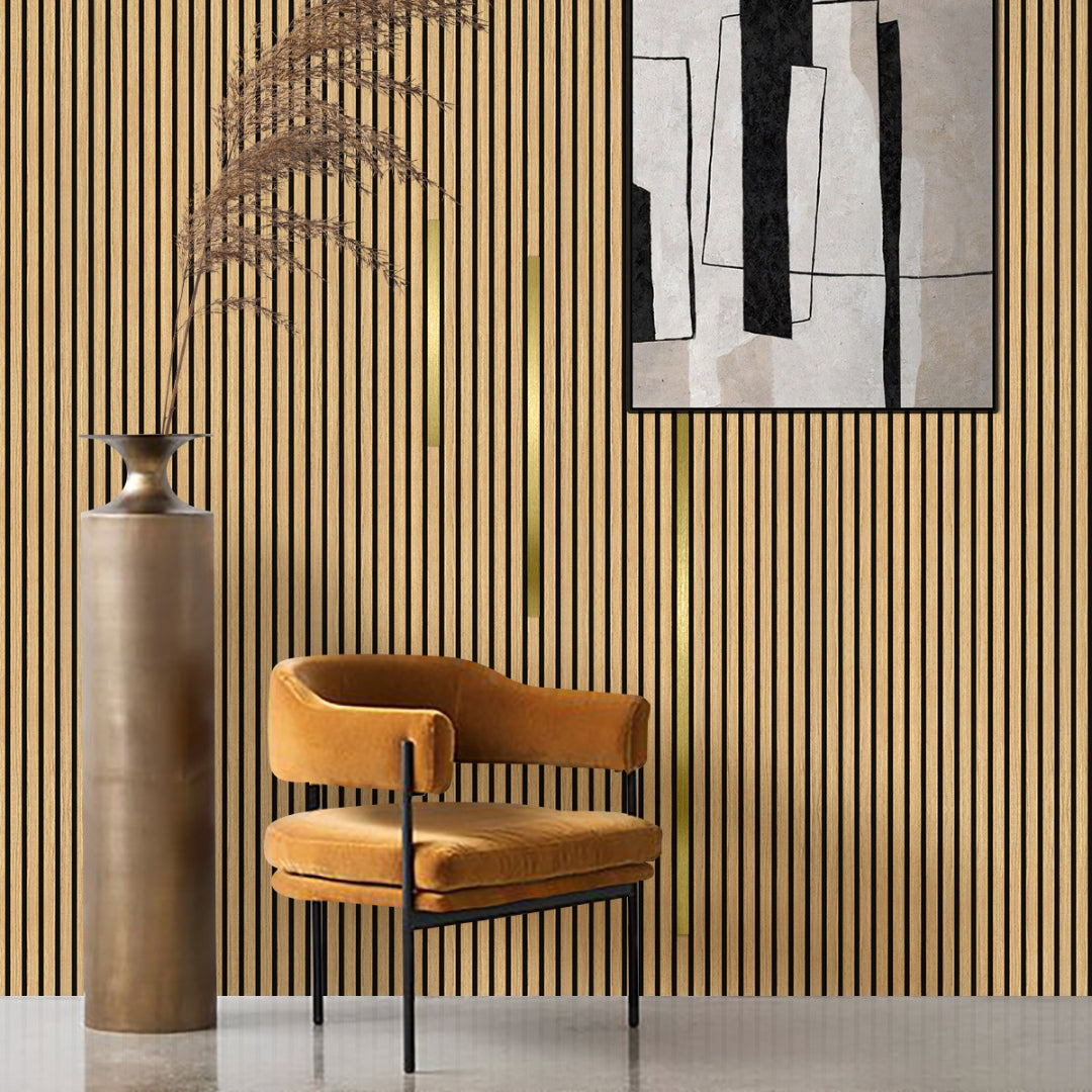 Designleiste Akustikpaneele Gold