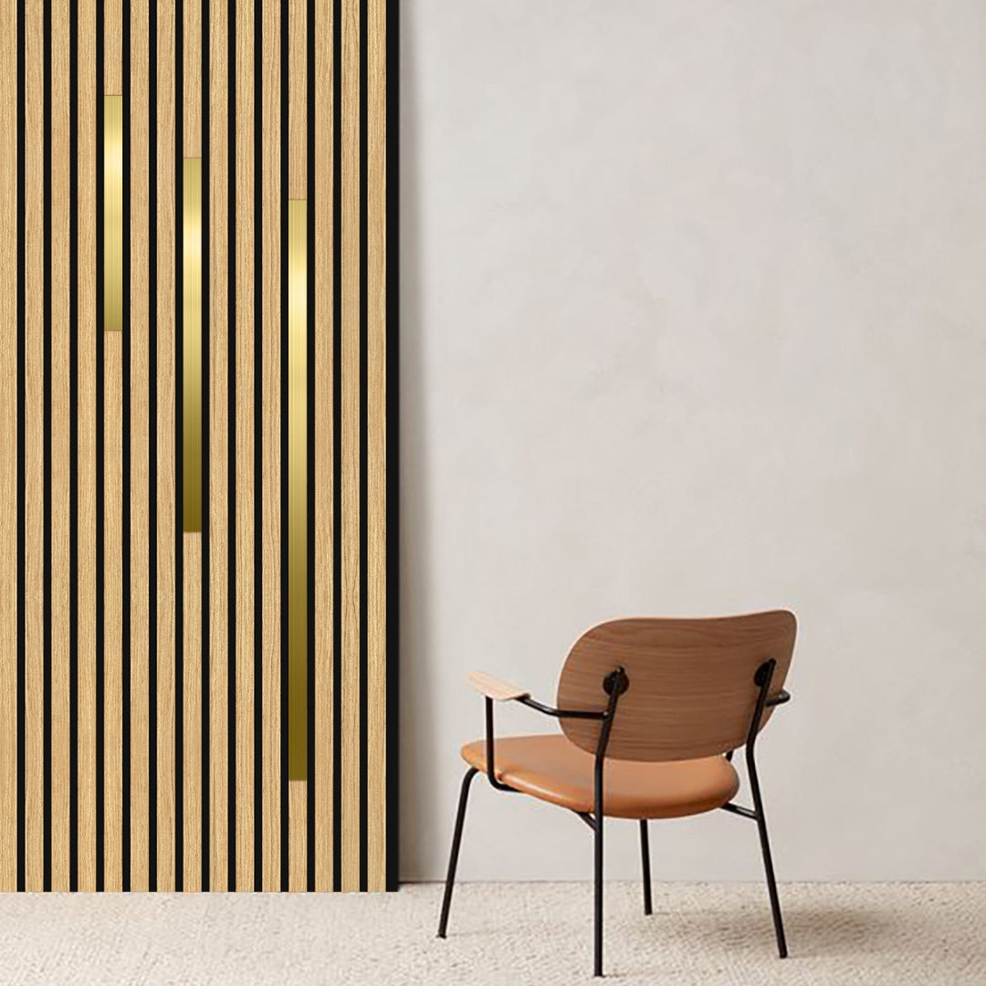 Designleiste Akustikpaneele Gold