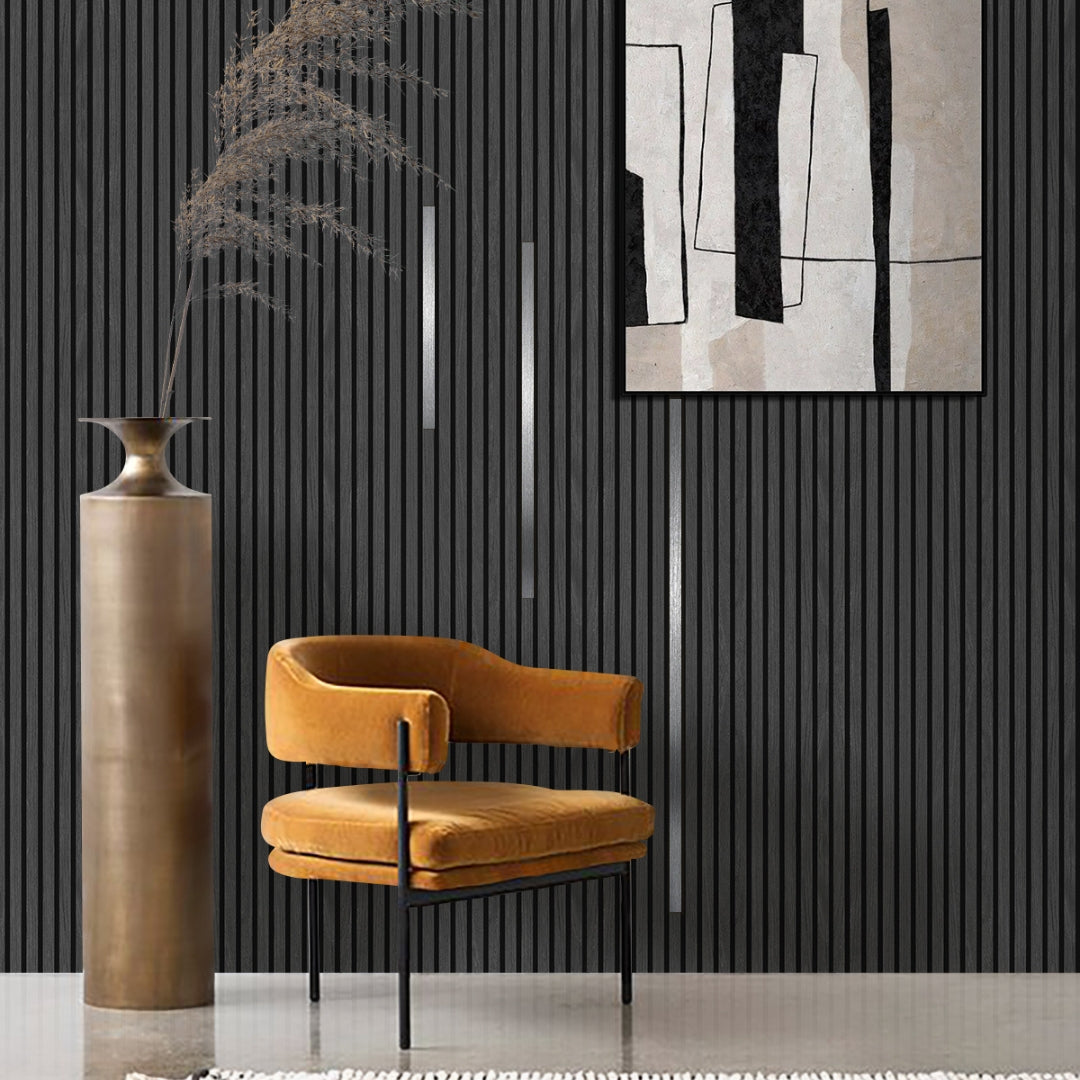 Designleiste Akustikpaneele Silber