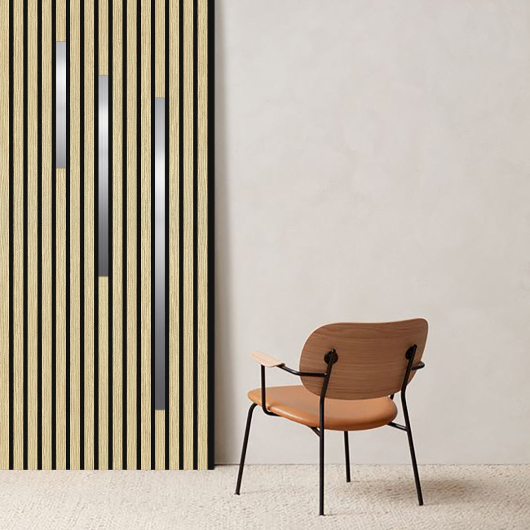 Designleiste Akustikpaneele Silber