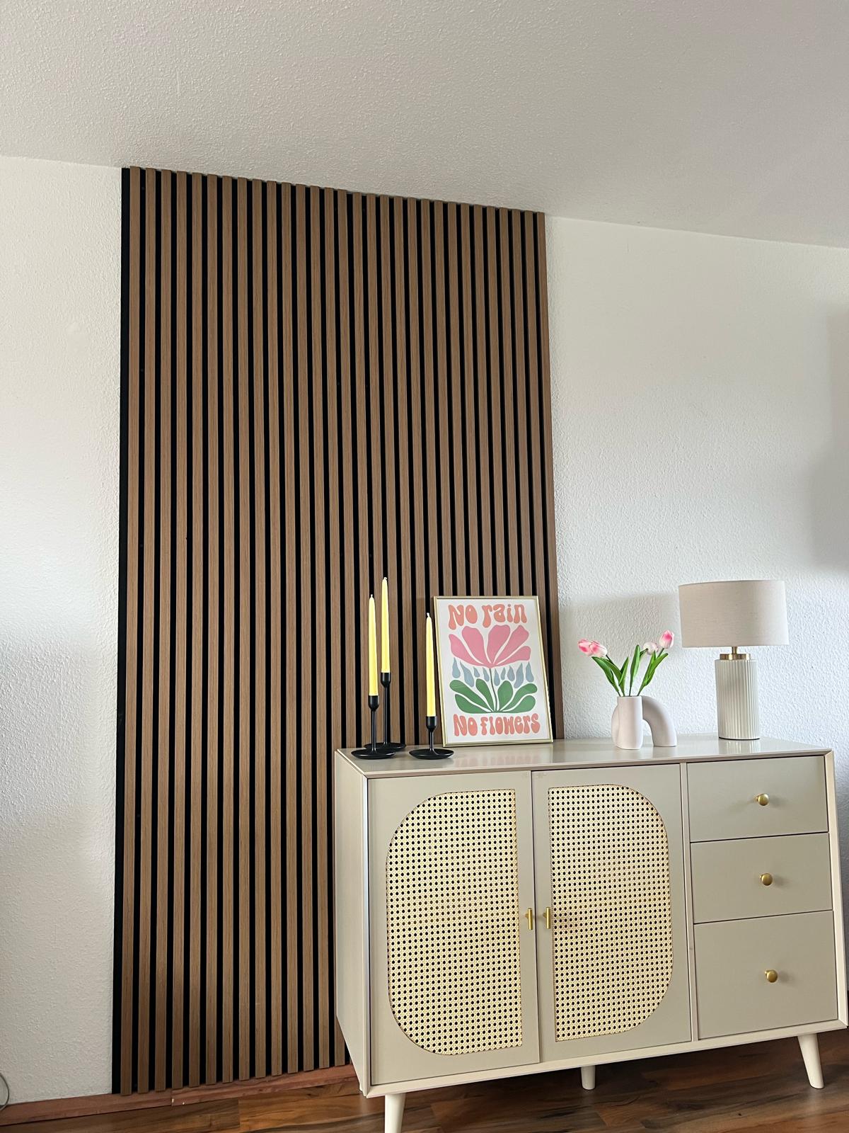 Akustikpaneele Holz Eiche geölt 240x60 cm