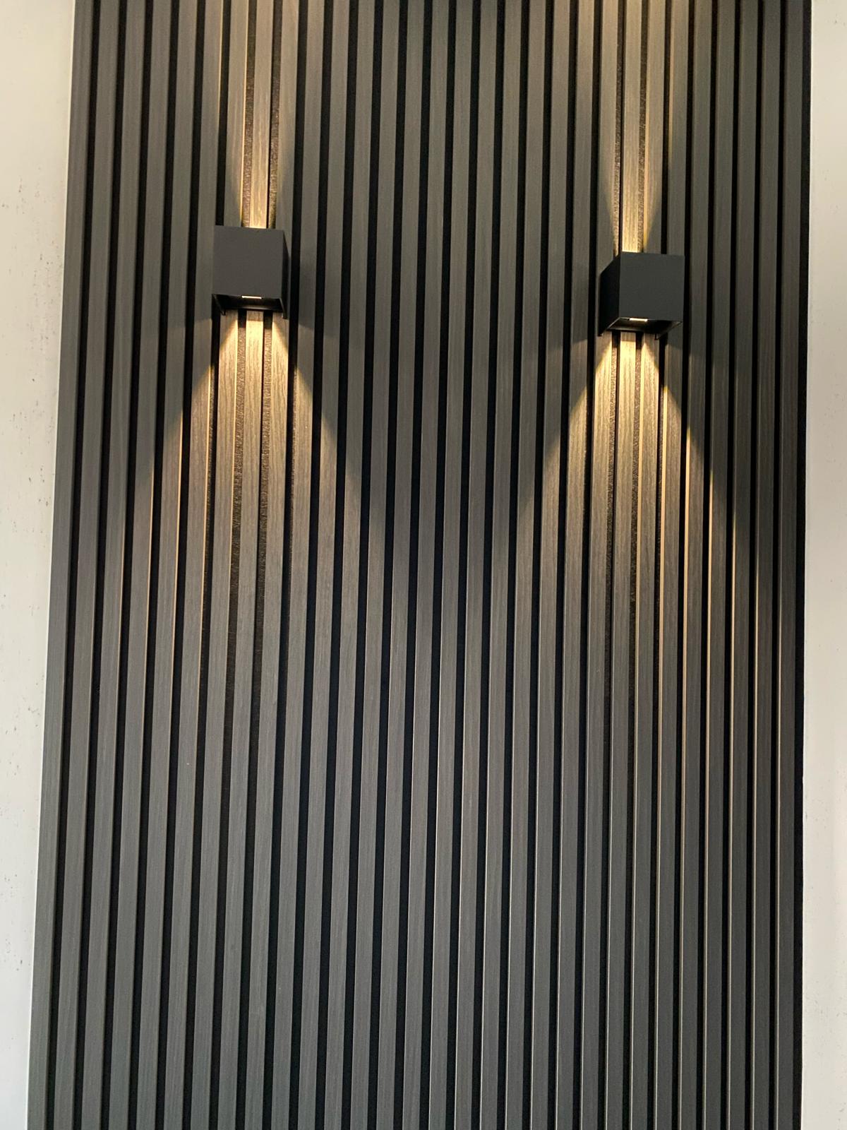 Akustikpaneele Holz Eiche schwarz