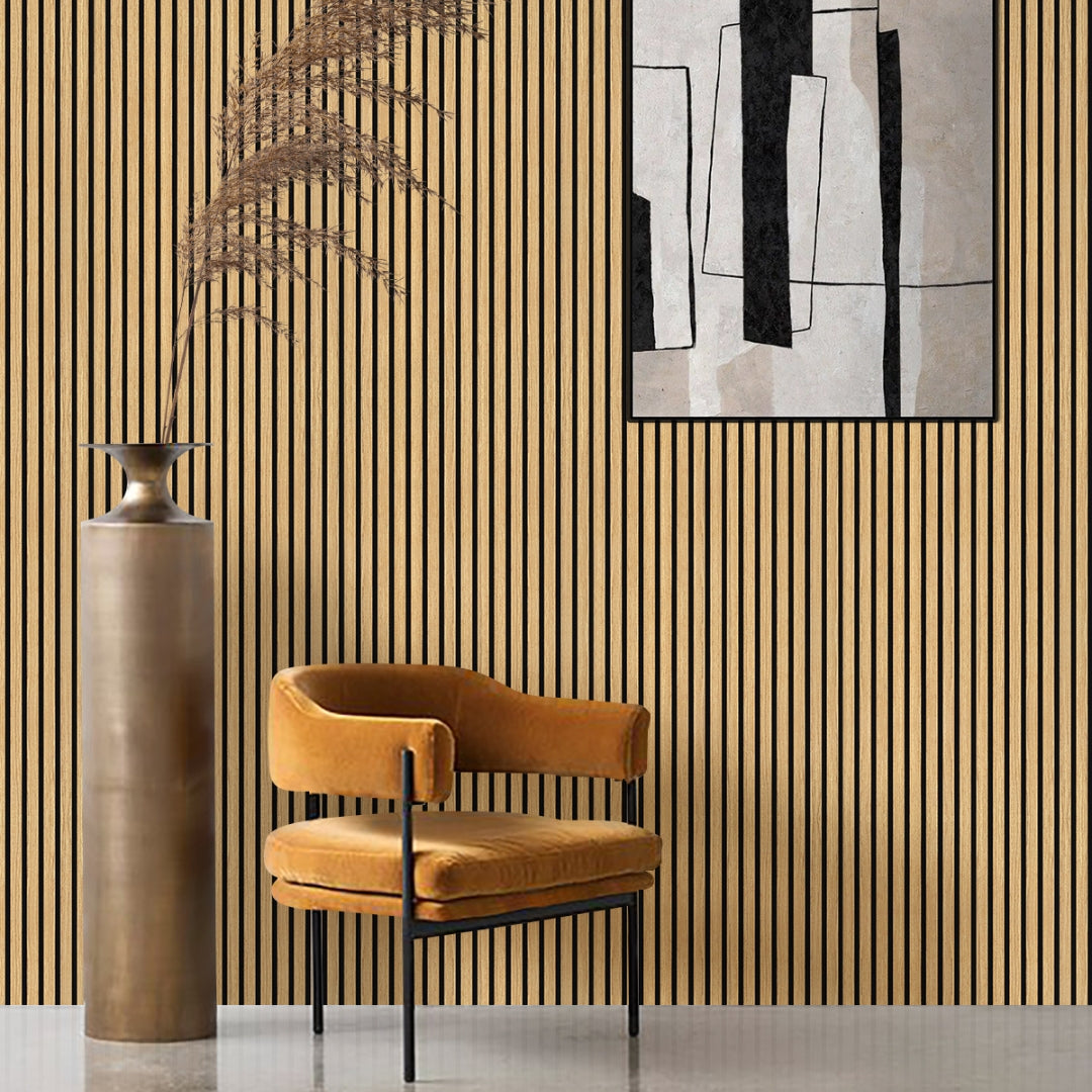 Akustikpaneele Holz Eiche geölt 240x60 cm