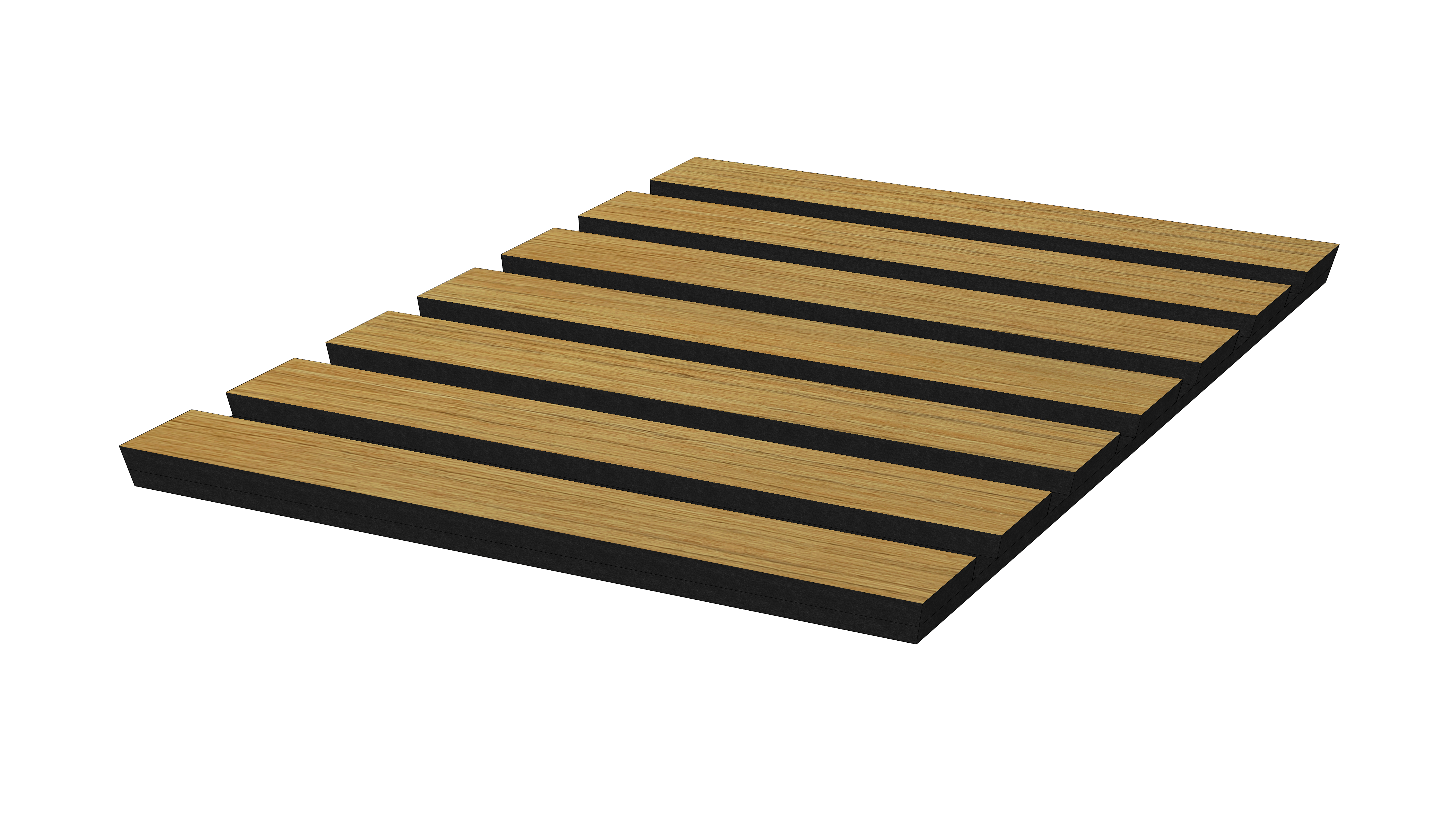 Akustikpaneele Diamond Teak 30.7x26.6 cm