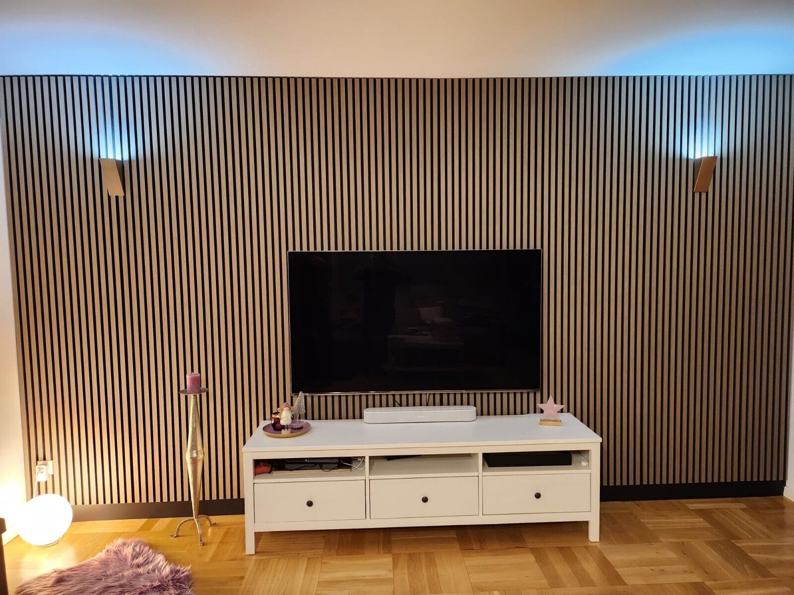 Akustikpaneele Holtz Eiche grau 240x60 cm