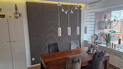 Akustikpaneele Holz Eiche grau 240x60 cm