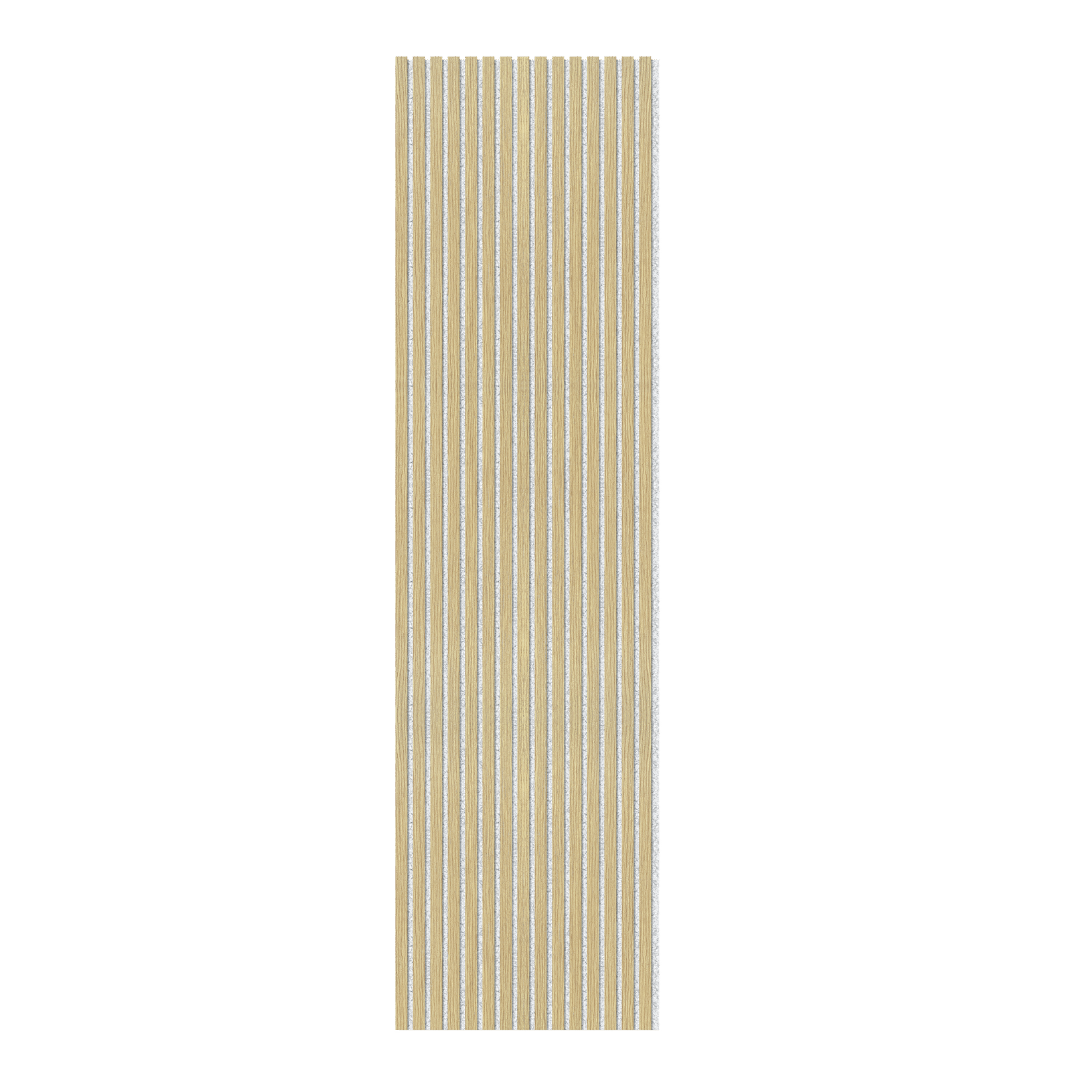 Akustikpaneele Holz Eiche hell graues Vlies 240x60 cm