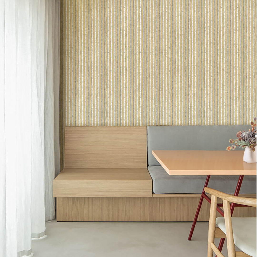 Akustikpaneele Holz Eiche hell graues Vlies 240x60 cm