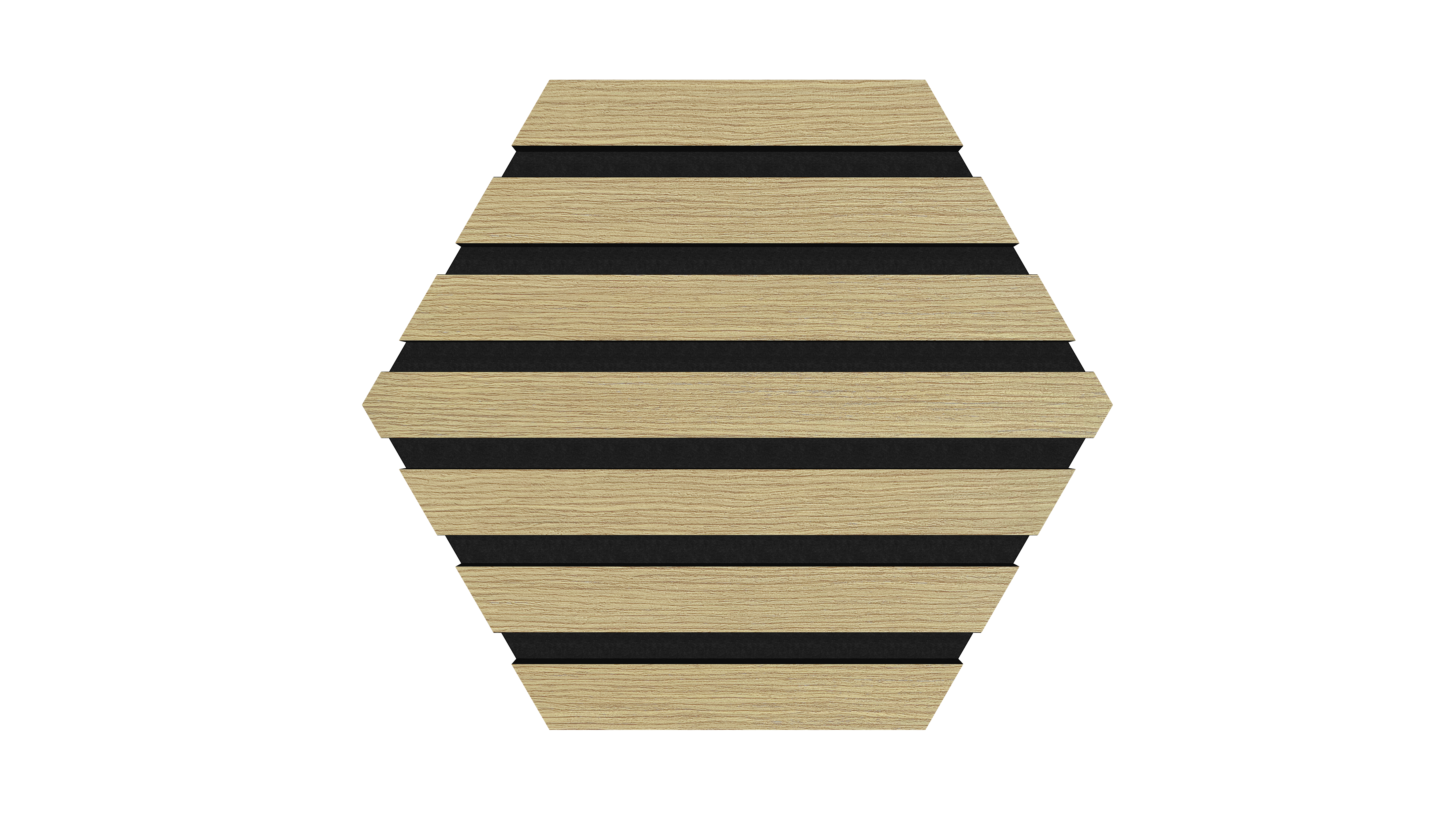Akustikpaneele Hexagon Holz Light Oak 30,8x26,7 cm